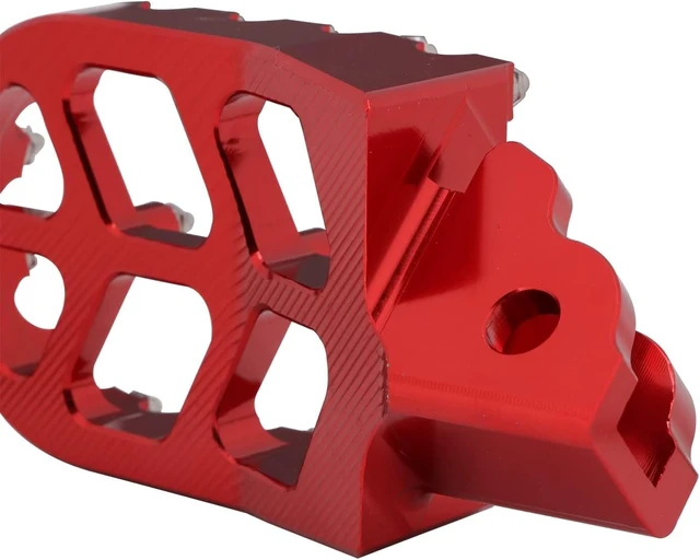 Alt view image 5 of 7 - Dirt Bike Foot Pegs Motorcycle Footpegs Foot Pedals Rests CNC For CRF 110 CRF110F 2013-2024 CRF125F 2014-2024 Dirt Pit Bike Red