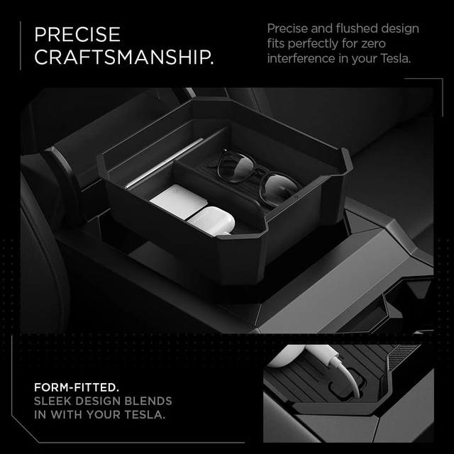 Alt view image 7 of 7 - Center Console Organizer Tray Designed for Tesla Cybertruck 2026-23
