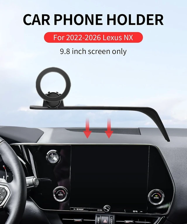 Alt view image 2 of 7 - Car Phone Holder for Lexus NX NX250/ NX350/ NX350h 2022-2026, 9.8" Screen