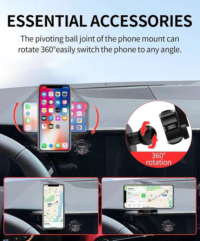 Alt view image 7 of 7 - Car Phone Holder for Lexus NX NX250/ NX350/ NX350h 2022-2026, 9.8" Screen