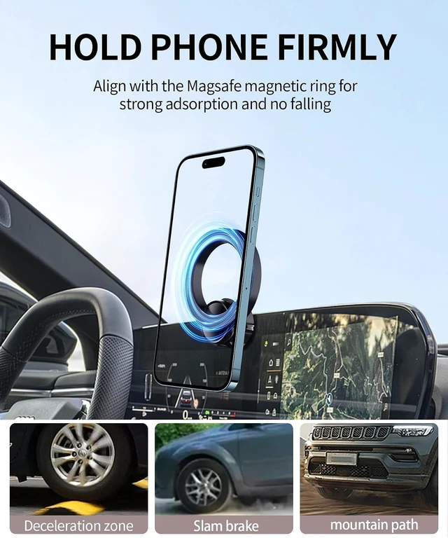 Alt view image 5 of 7 - Car Phone Holder for Audi A5/A6/Q5/Q6/S5/SQ5 2026 14.5" Screen Accessories