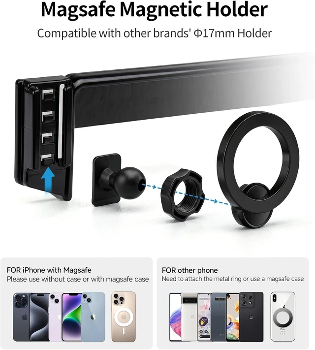 Alt view image 6 of 7 - Car Phone Holder for Audi A5/A6/Q5/Q6/S5/SQ5 2026 14.5" Screen Accessories