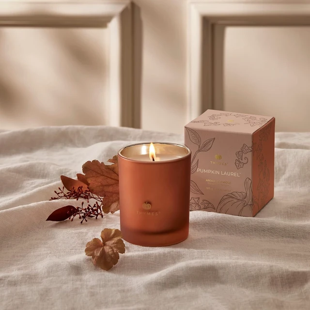 Alt view image 2 of 7 - Scented Candles for Home Decor - Luxury Home Fragrance Gifts for Women & Men - Fall Candles with Creamy Pumpkin, Nutmeg, & Cinnamon - Burnt Orange (Pumpkin Laurel, 6.5 oz)