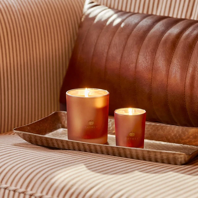 Alt view image 4 of 7 - Scented Candles for Home Decor - Luxury Home Fragrance Gifts for Women & Men - Fall Candles with Creamy Pumpkin, Nutmeg, & Cinnamon - Burnt Orange (Pumpkin Laurel, 6.5 oz)