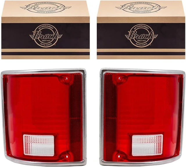 Main image of Tail Light Lens for 1975-1986 C10 Lens w/Chrome Trim for 1973-1986 C10 Suburban for 1979-1991 C1500 for 1979-1986 C1500 Suburban for 1975-1986 C20 for 1979-1991 C2500 for 1973-1991 Blazer 5968329 Set