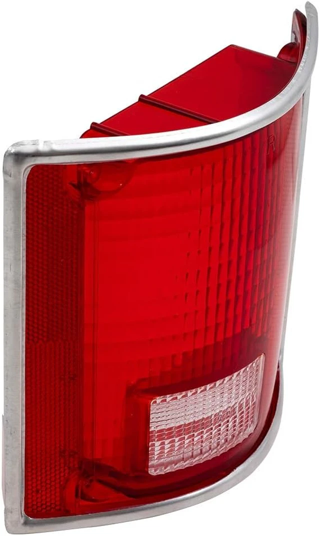 Alt view image 2 of 7 - Tail Light Lens for 1975-1986 C10 Lens w/Chrome Trim for 1973-1986 C10 Suburban for 1979-1991 C1500 for 1979-1986 C1500 Suburban for 1975-1986 C20 for 1979-1991 C2500 for 1973-1991 Blazer 5968329 Set