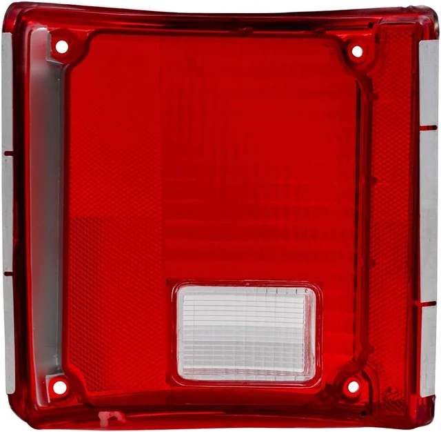 Alt view image 4 of 7 - Tail Light Lens for 1975-1986 C10 Lens w/Chrome Trim for 1973-1986 C10 Suburban for 1979-1991 C1500 for 1979-1986 C1500 Suburban for 1975-1986 C20 for 1979-1991 C2500 for 1973-1991 Blazer 5968329 Set