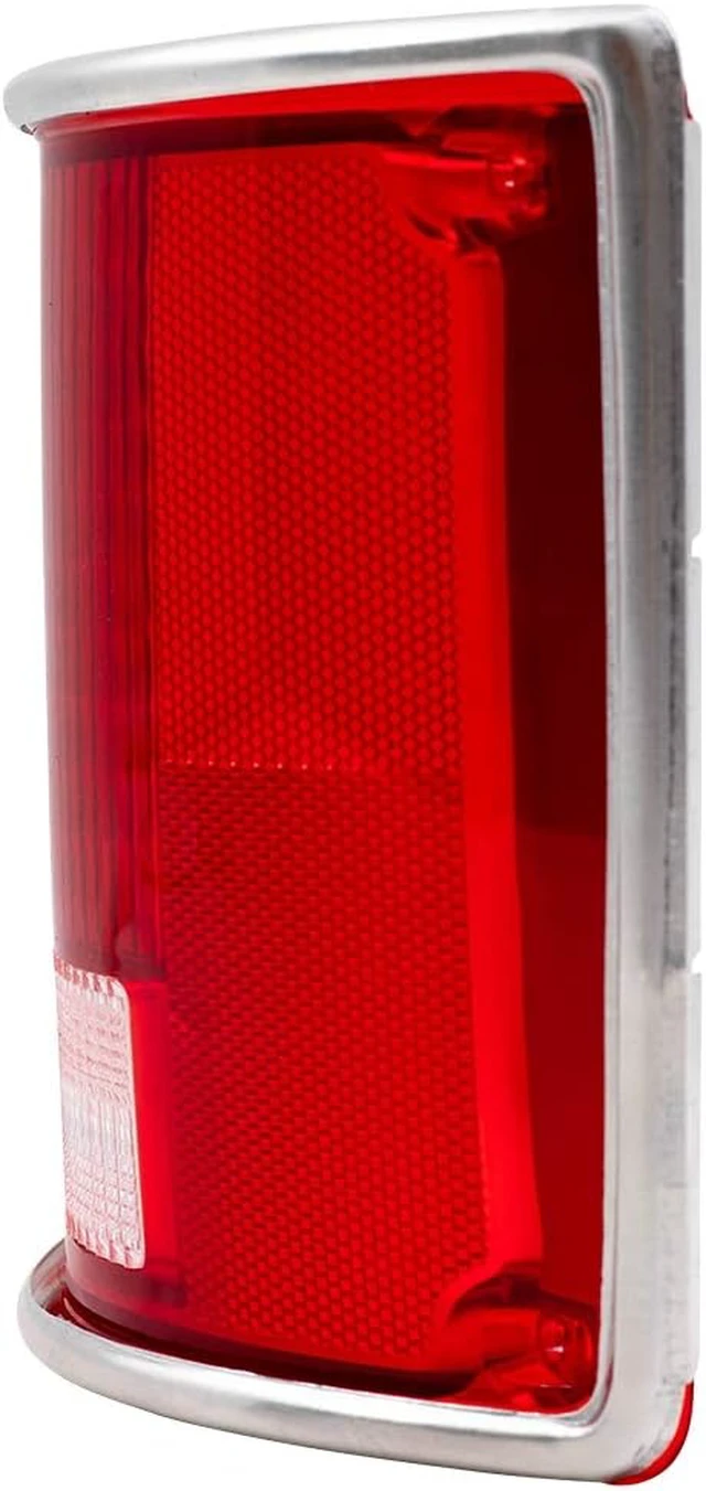 Alt view image 7 of 7 - Tail Light Lens for 1975-1986 C10 Lens w/Chrome Trim for 1973-1986 C10 Suburban for 1979-1991 C1500 for 1979-1986 C1500 Suburban for 1975-1986 C20 for 1979-1991 C2500 for 1973-1991 Blazer 5968329 Set