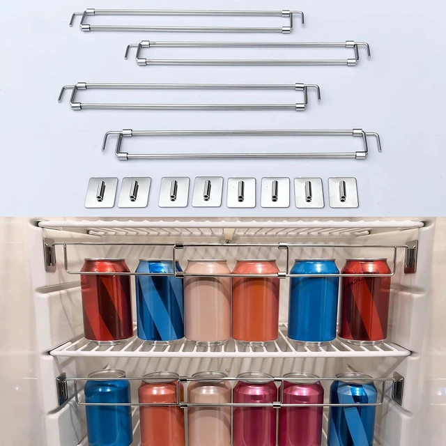 Main image of RV Fridge Bars, Adjustable Refrigerator Organizer Camper Cabinets Storage