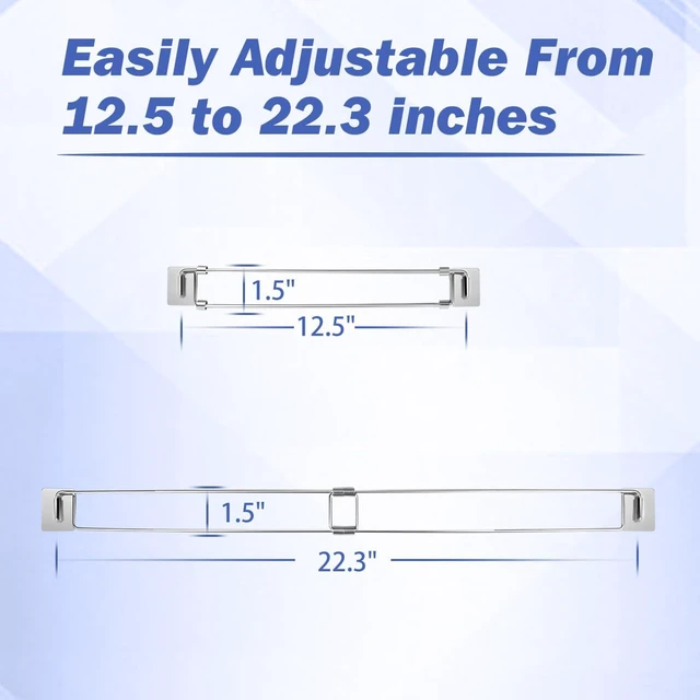 Alt view image 2 of 6 - RV Fridge Bars, Adjustable Refrigerator Organizer Camper Cabinets Storage