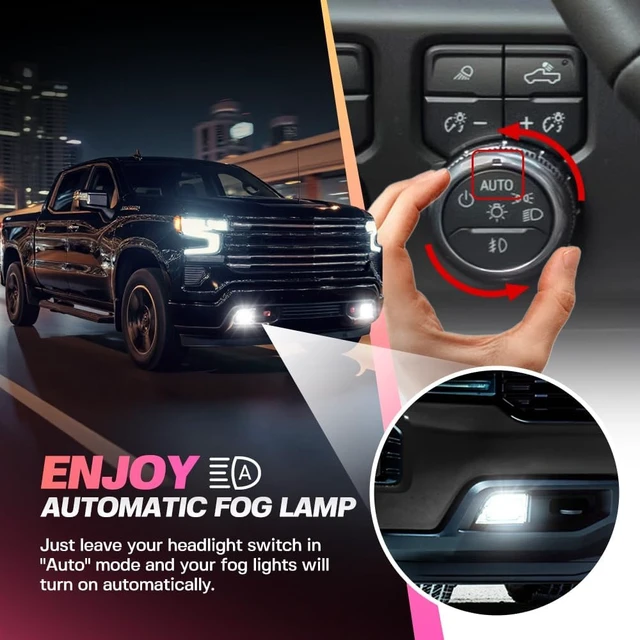Alt view image 2 of 7 - Auto Fog & All Lights Mod Harness For 2022-2026 Sierra Chevy Silverado 1500