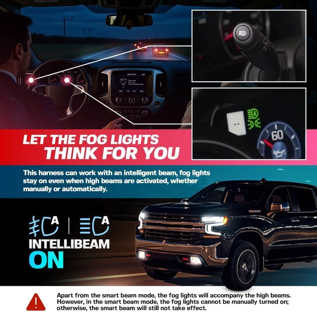 Alt view image 3 of 7 - Auto Fog & All Lights Mod Harness For 2022-2026 Sierra Chevy Silverado 1500