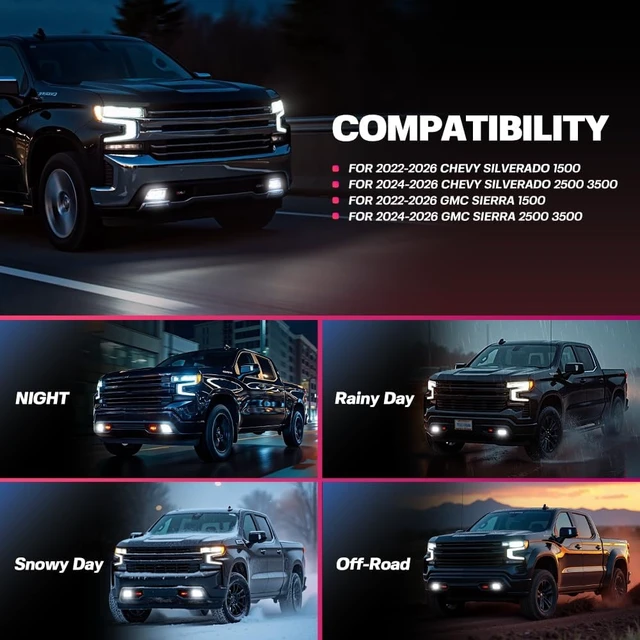 Alt view image 4 of 7 - Auto Fog & All Lights Mod Harness For 2022-2026 Sierra Chevy Silverado 1500