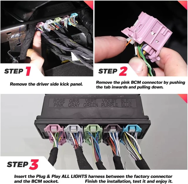 Alt view image 6 of 7 - Auto Fog & All Lights Mod Harness For 2022-2026 Sierra Chevy Silverado 1500