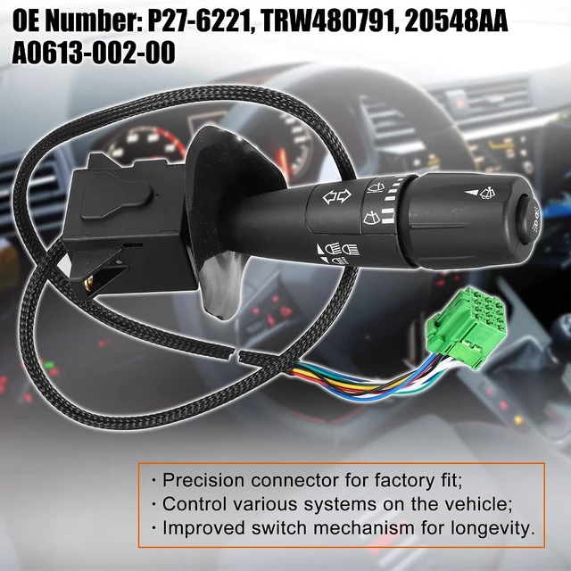 Alt view image 3 of 6 - Turn Signal Wiper Switch for Kenworth P27-6221 TRW480791