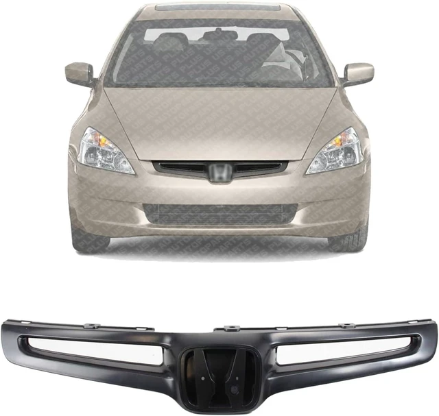 Main image of New Front Grille Painted Black With emblem provision Direct Replacement For Honda Accord 2003-2005 71121SDAA00 HO1200157