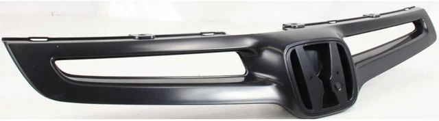 Alt view image 4 of 7 - New Front Grille Painted Black With emblem provision Direct Replacement For Honda Accord 2003-2005 71121SDAA00 HO1200157