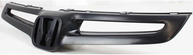 Alt view image 5 of 7 - New Front Grille Painted Black With emblem provision Direct Replacement For Honda Accord 2003-2005 71121SDAA00 HO1200157