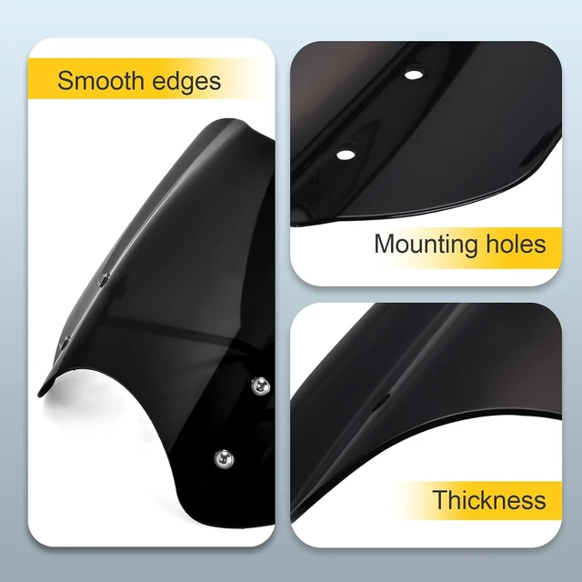 Alt view image 4 of 7 - Motorcycle Windshield Deflector for Rebel 500 300