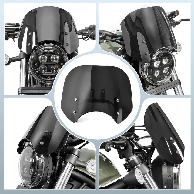 Alt view image 6 of 7 - Motorcycle Windshield Deflector for Rebel 500 300