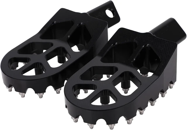 Alt view image 5 of 7 - Motorcycle Footpegs Foot Pegs Pedals Rests CNC for KLR 650 KLR650 1987-2018 2021-2024 Black
