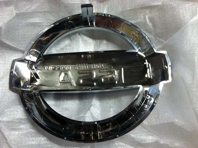 Alt view image 2 of 3 - New OEM Front Grille Emblem - FITS Many Models Including Altima, Murano, Rogue, and Quest - Please See List Below for Complete Application Guide