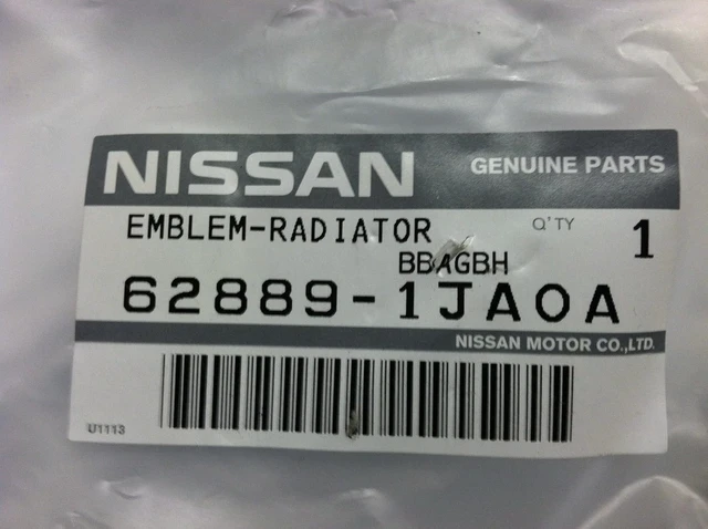Alt view image 3 of 3 - New OEM Front Grille Emblem - FITS Many Models Including Altima, Murano, Rogue, and Quest - Please See List Below for Complete Application Guide