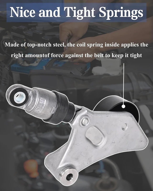 Alt view image 3 of 7 - Belt Tensioner Assembly With Serpentine Belt Fit for Toyota Camry