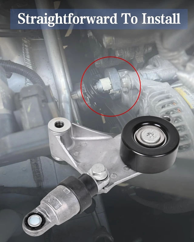 Alt view image 7 of 7 - Belt Tensioner Assembly With Serpentine Belt Fit for Toyota Camry