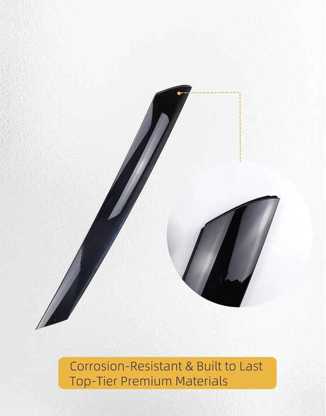 Alt view image 6 of 7 - Windshield A-Pillar Trim Molding Set Compatible with 2010-2013 Kia Soul Left Driver & Right Passenger Replace 861702K500 861802K500 86180-2K500 86170-2 Exterior Window Trim Kia Soul Accessories