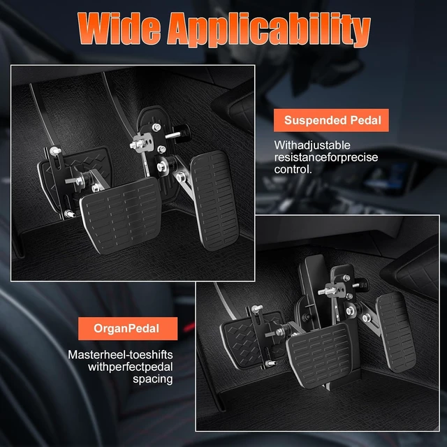 Alt view image 5 of 7 - Gas and Brake Pedal Extenders for Short Drivers - Adjustable Length & Angle, Anti-Slip Metal Construction, Compatible with Cars, Go Karts & Ride-On Toys, Easy Installation & Universal Fit