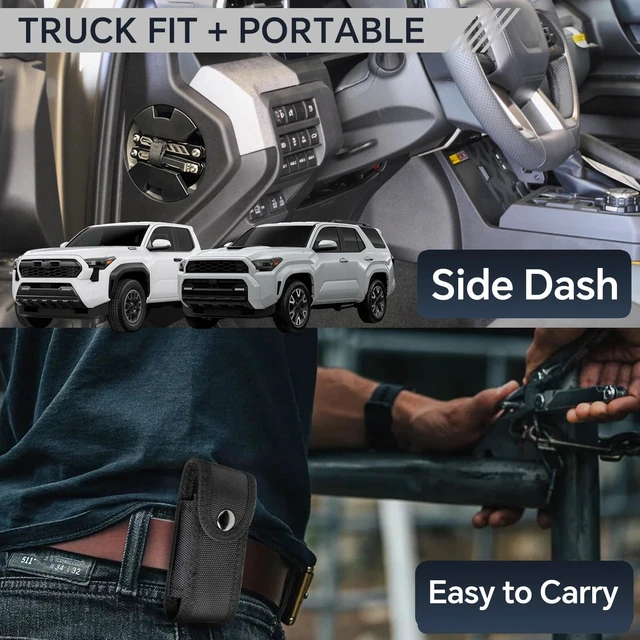 Alt view image 2 of 7 - Side Storage Accessories Compatible with 2024-2026 Toyota Tacoma 4Runner