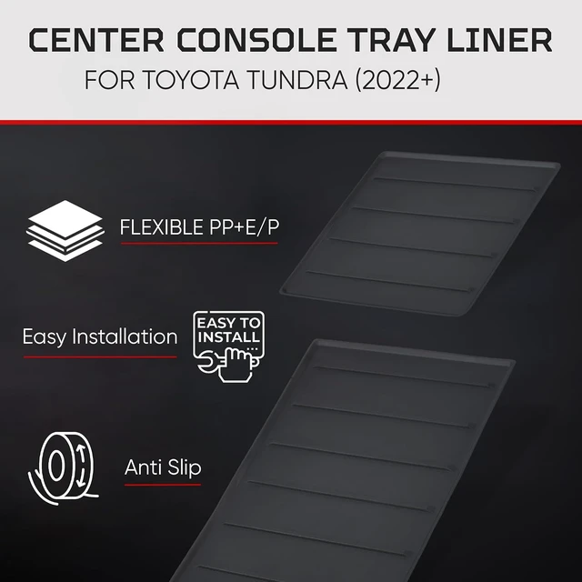 Alt view image 4 of 6 - Console Organizer Tray Liner, Tundra SR/SR5/Limited 2022-2026