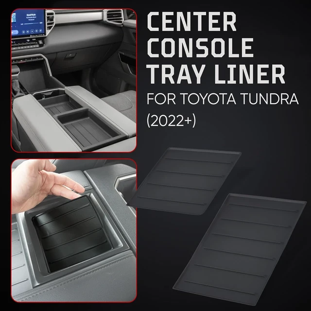Alt view image 3 of 6 - Console Organizer Tray Liner, Tundra SR/SR5/Limited 2022-2026