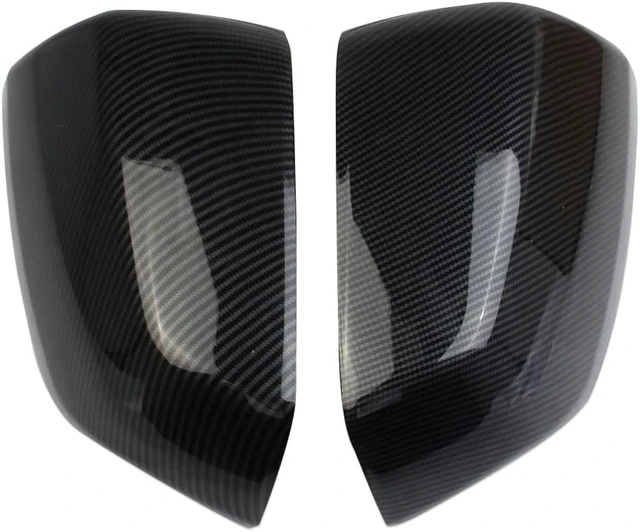 Alt view image 5 of 6 - Carbon Fiber Side Door Mirror Cover Molding Trim for GMC Yukon/Yukon XL for Chevrolet Tahoe Suburban 2021-2026