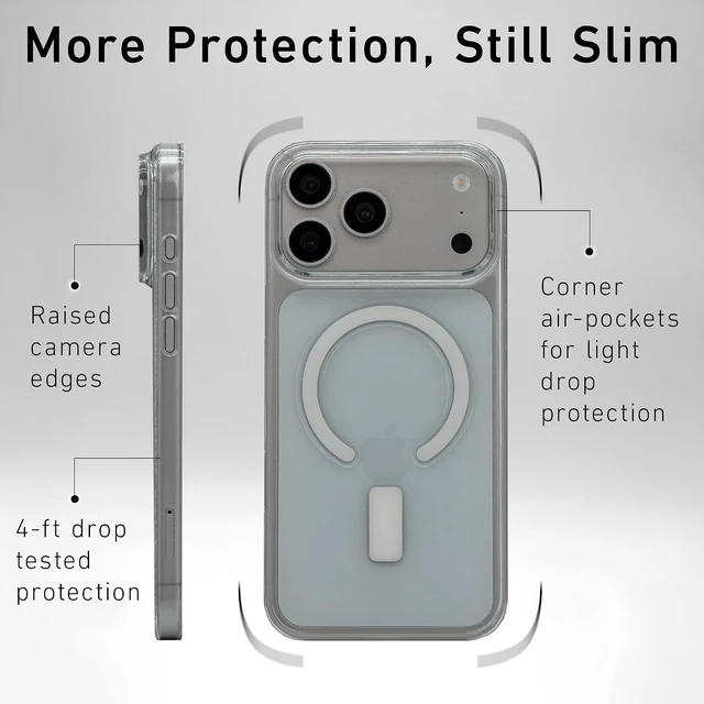Alt view image 4 of 7 - Magnetic Case for iPhone 18 Pro Max (Clear)