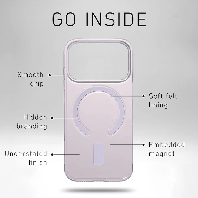 Alt view image 5 of 7 - Magnetic Case for iPhone 18 Pro Max (Clear)