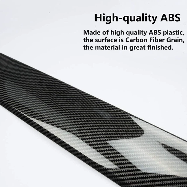 Alt view image 2 of 4 - 2Pcs/Set Carbon Fiber look Central Control Dashboard Panel Trim For Tesla Model 3 Model Y 2017-2023