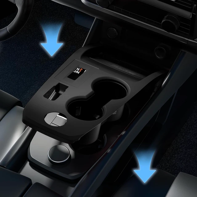 Alt view image 4 of 5 - Silicone Suitable fo 2021-2026 Nissan Rogue Center Console Panel Trim(Black