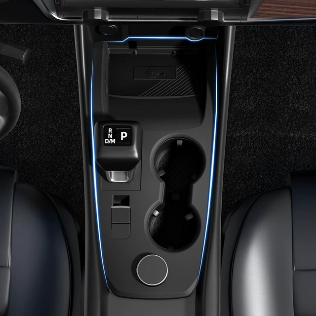 Alt view image 3 of 5 - Silicone Suitable fo 2021-2026 Nissan Rogue Center Console Panel Trim(Black