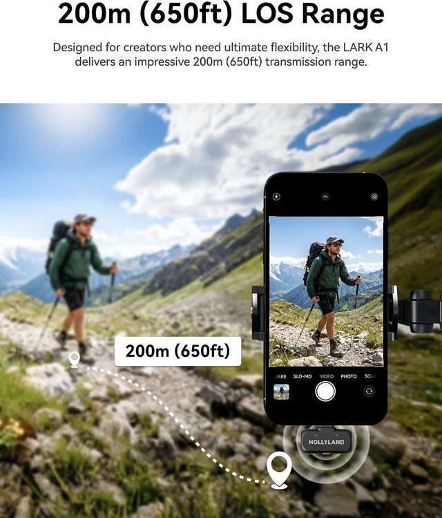 Alt view image 6 of 7 - Lark A1(2TX + USB-C RX), Wireless Microphone for iPhone & Android