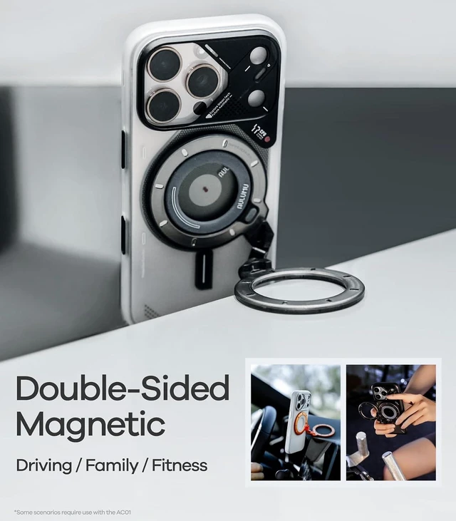 Alt view image 5 of 6 - G09 Ghost Infinite 360° Magnetic Ring Grip