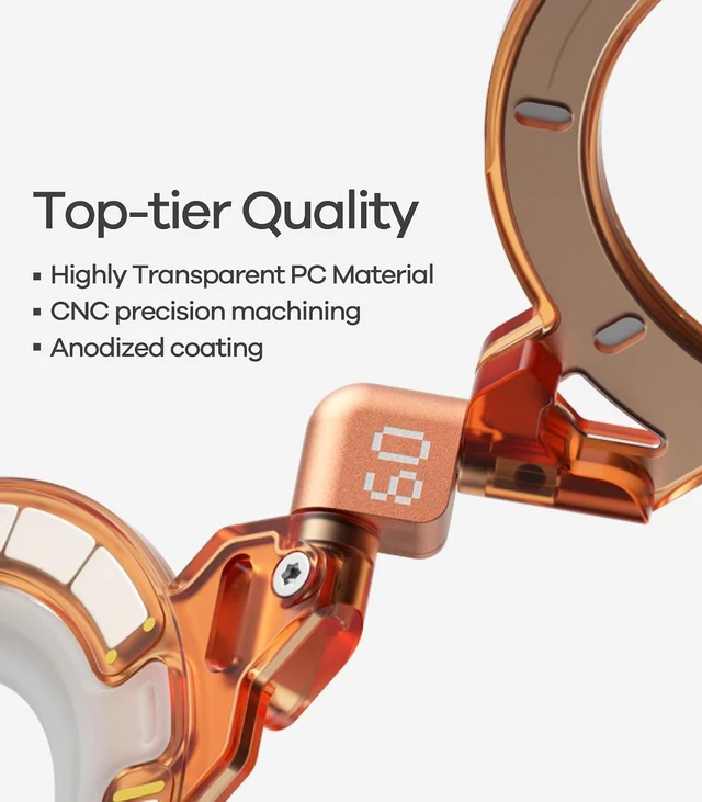 Alt view image 6 of 6 - G09 Ghost Infinite 360° Magnetic Ring Grip