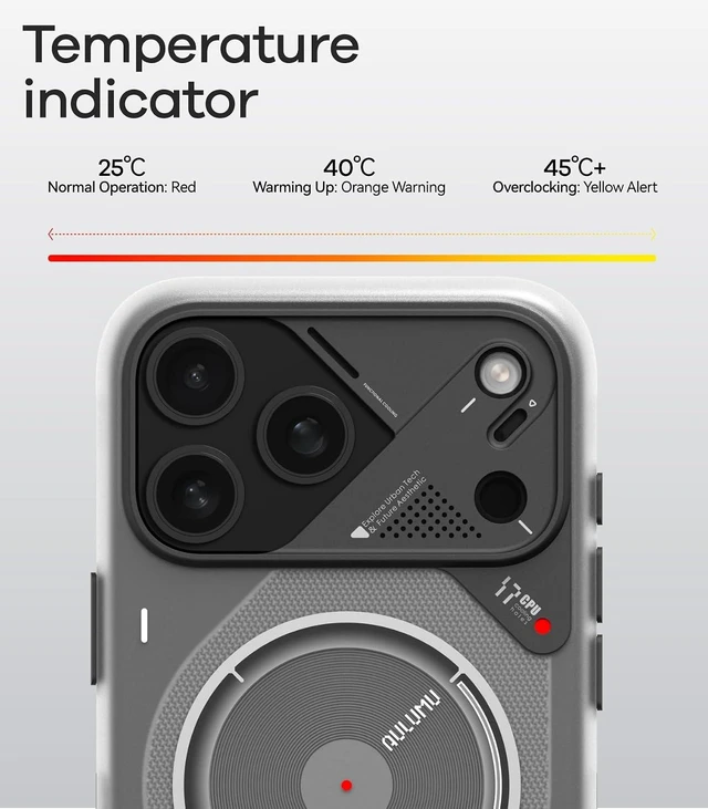 Alt view image 3 of 7 - A17 iPhone 17 Pro Max Magnetic Thermal Case