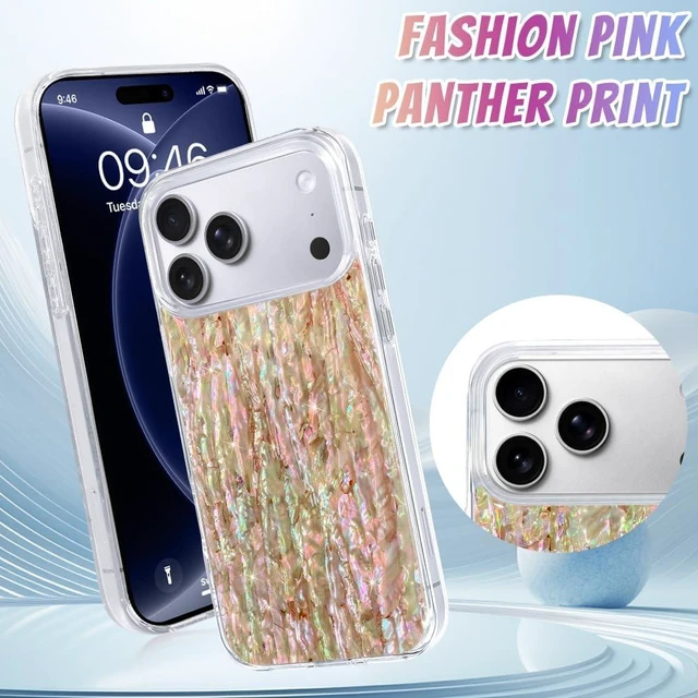 Alt view image 2 of 7 - Compatible with iPhone 18 Pro Max Case Bling Crystal Back -Glitter Marble