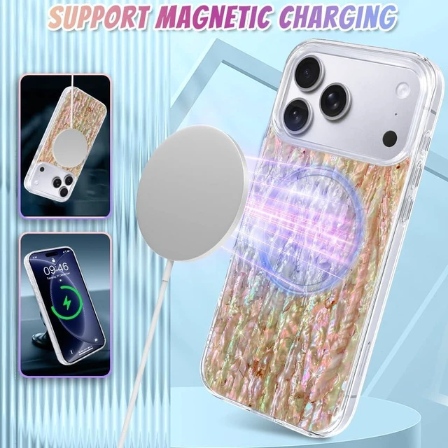 Alt view image 5 of 7 - Compatible with iPhone 18 Pro Max Case Bling Crystal Back -Glitter Marble
