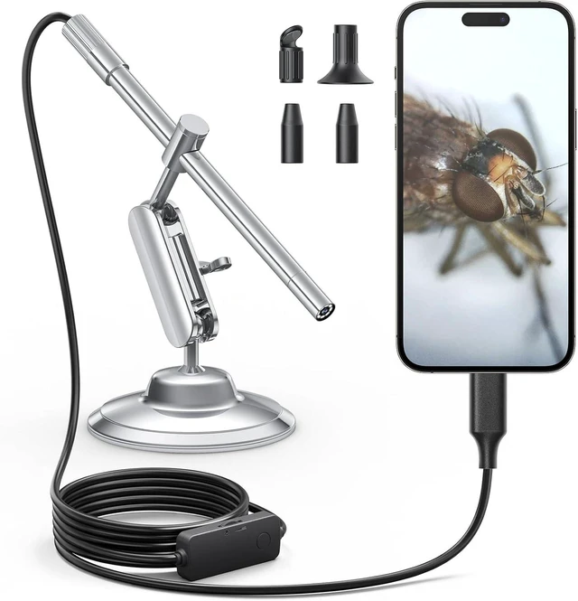 Main image of USB-C Digital Microscope 10X-200X for Coin & Electronics Inspection