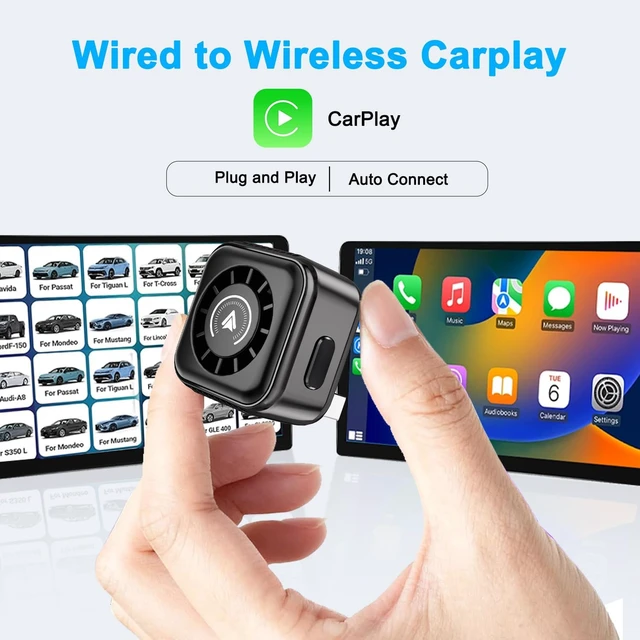 Alt view image 7 of 7 - Wireless Carplay Adapter, Bluetooth Carplay Wireless Adapter Car Play