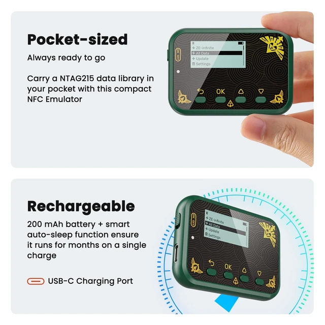 Alt view image 5 of 7 - NFC Emulator, Unlimited Scan, Support 50+ Games, Rechargeable