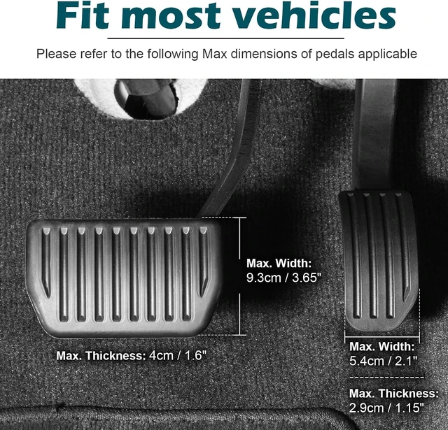 Alt view image 5 of 6 - Gas and Brake Pedal Extenders for Short Drivers Driving Cars